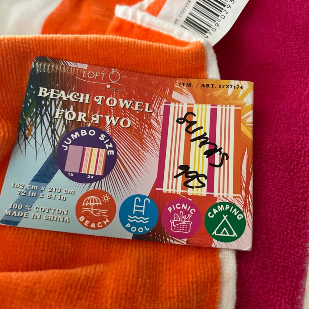 LOFT 72 x 84 Beach Blanket/Towel